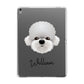 Dandie Dinmont Terrier Personalised Apple iPad Grey Case