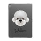 Dandie Dinmont Terrier Personalised Apple iPad Grey Case