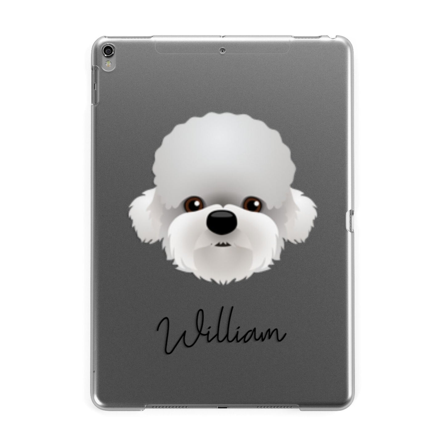 Dandie Dinmont Terrier Personalised Apple iPad Grey Case