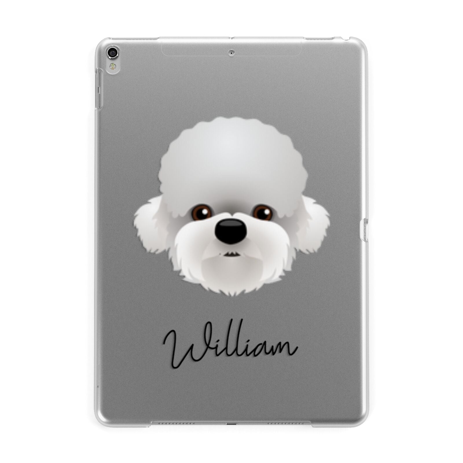 Dandie Dinmont Terrier Personalised Apple iPad Silver Case