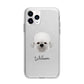 Dandie Dinmont Terrier Personalised Apple iPhone 11 Pro Max in Silver with Bumper Case