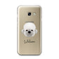 Dandie Dinmont Terrier Personalised Samsung Galaxy A3 2017 Case on gold phone