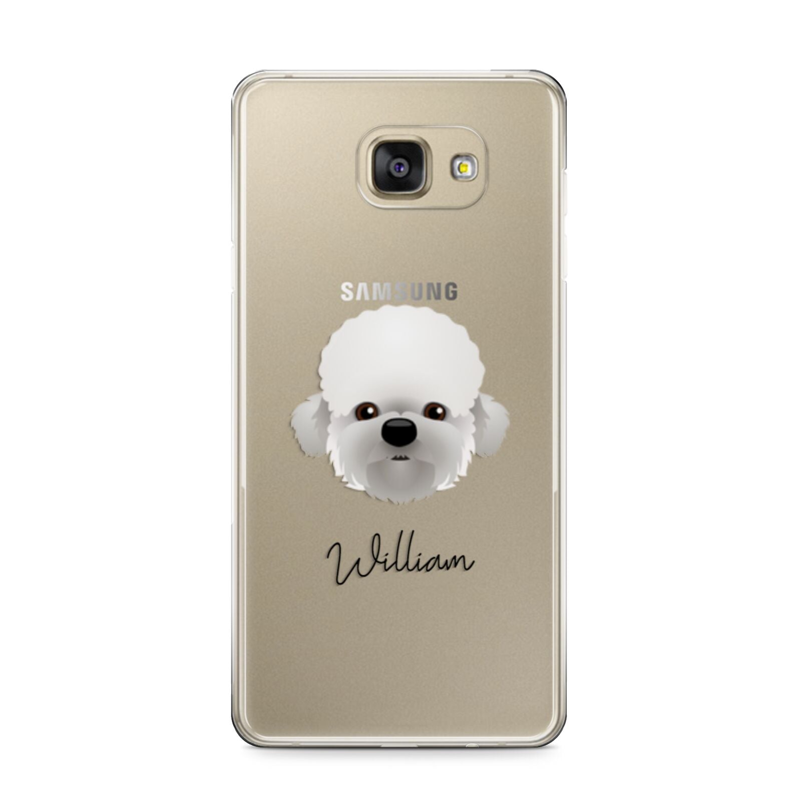 Dandie Dinmont Terrier Personalised Samsung Galaxy A9 2016 Case on gold phone