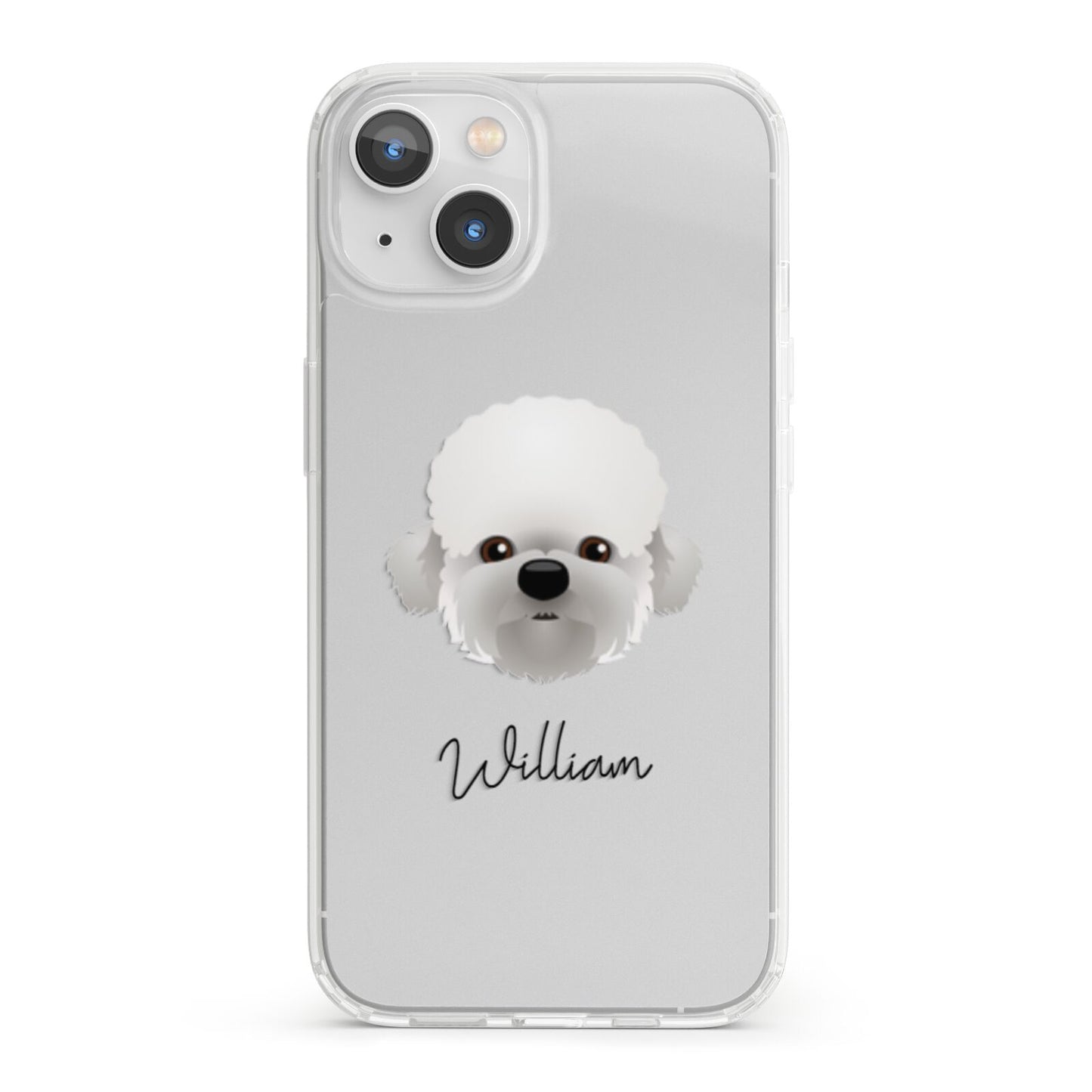 Dandie Dinmont Terrier Personalised iPhone 13 Clear Bumper Case