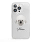 Dandie Dinmont Terrier Personalised iPhone 13 Pro Clear Bumper Case