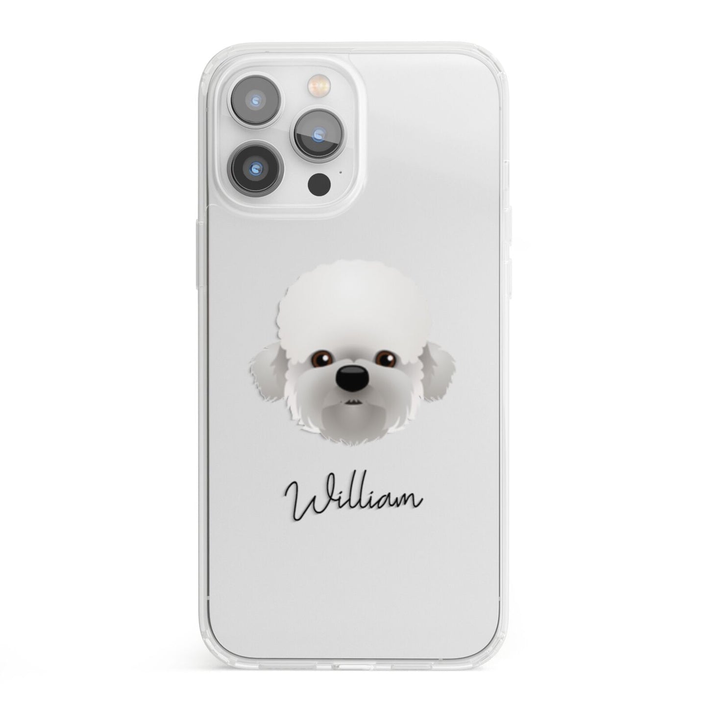 Dandie Dinmont Terrier Personalised iPhone 13 Pro Max Clear Bumper Case