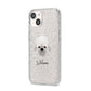Dandie Dinmont Terrier Personalised iPhone 14 Glitter Tough Case Starlight Angled Image