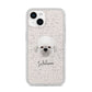 Dandie Dinmont Terrier Personalised iPhone 14 Glitter Tough Case Starlight