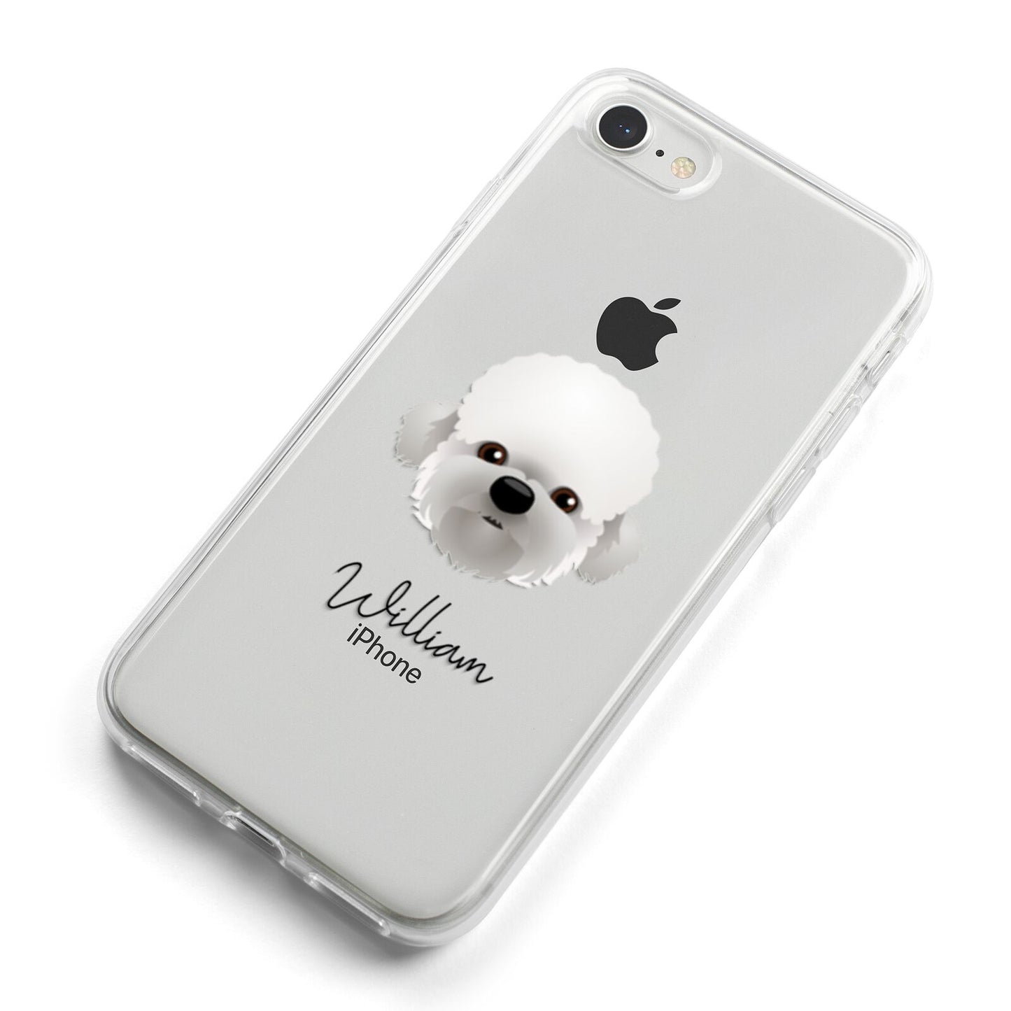 Dandie Dinmont Terrier Personalised iPhone 8 Bumper Case on Silver iPhone Alternative Image