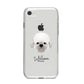 Dandie Dinmont Terrier Personalised iPhone 8 Bumper Case on Silver iPhone
