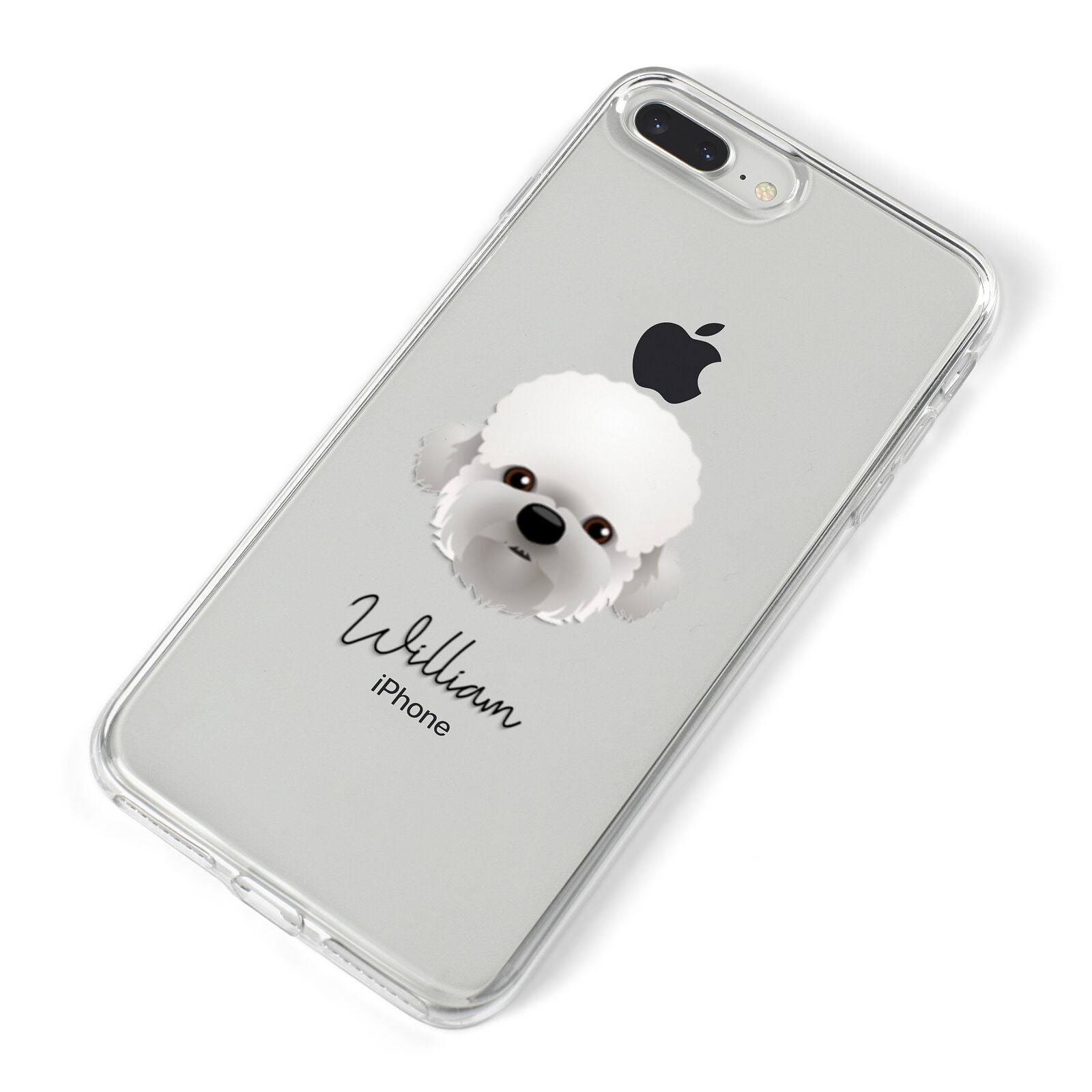 Dandie Dinmont Terrier Personalised iPhone 8 Plus Bumper Case on Silver iPhone Alternative Image