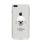 Dandie Dinmont Terrier Personalised iPhone 8 Plus Bumper Case on Silver iPhone