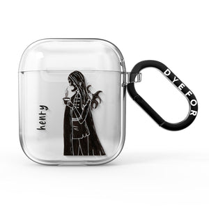 Dark Caped Vamp AirPods Case