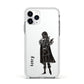 Dark Caped Vamp Apple iPhone 11 Pro in Silver with White Impact Case