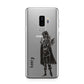 Dark Caped Vamp Samsung Galaxy S9 Plus Case on Silver phone