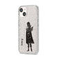 Dark Caped Vamp iPhone 14 Glitter Tough Case Starlight Angled Image