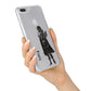 Dark Caped Vamp iPhone 7 Plus Bumper Case on Silver iPhone Alternative Image
