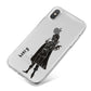 Dark Caped Vamp iPhone X Bumper Case on Silver iPhone