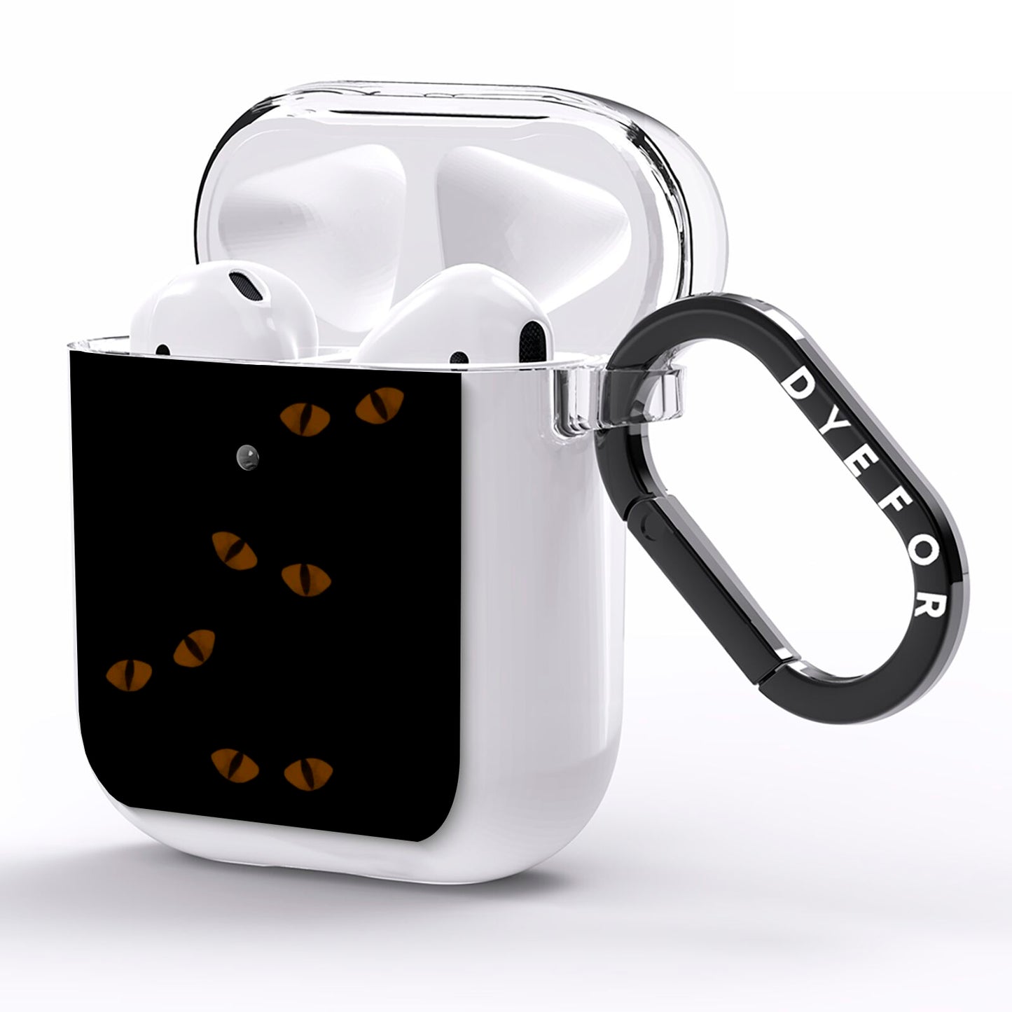 Darkness Eyes AirPods Clear Case Side Image