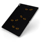Darkness Eyes Apple iPad Case on Silver iPad Side View