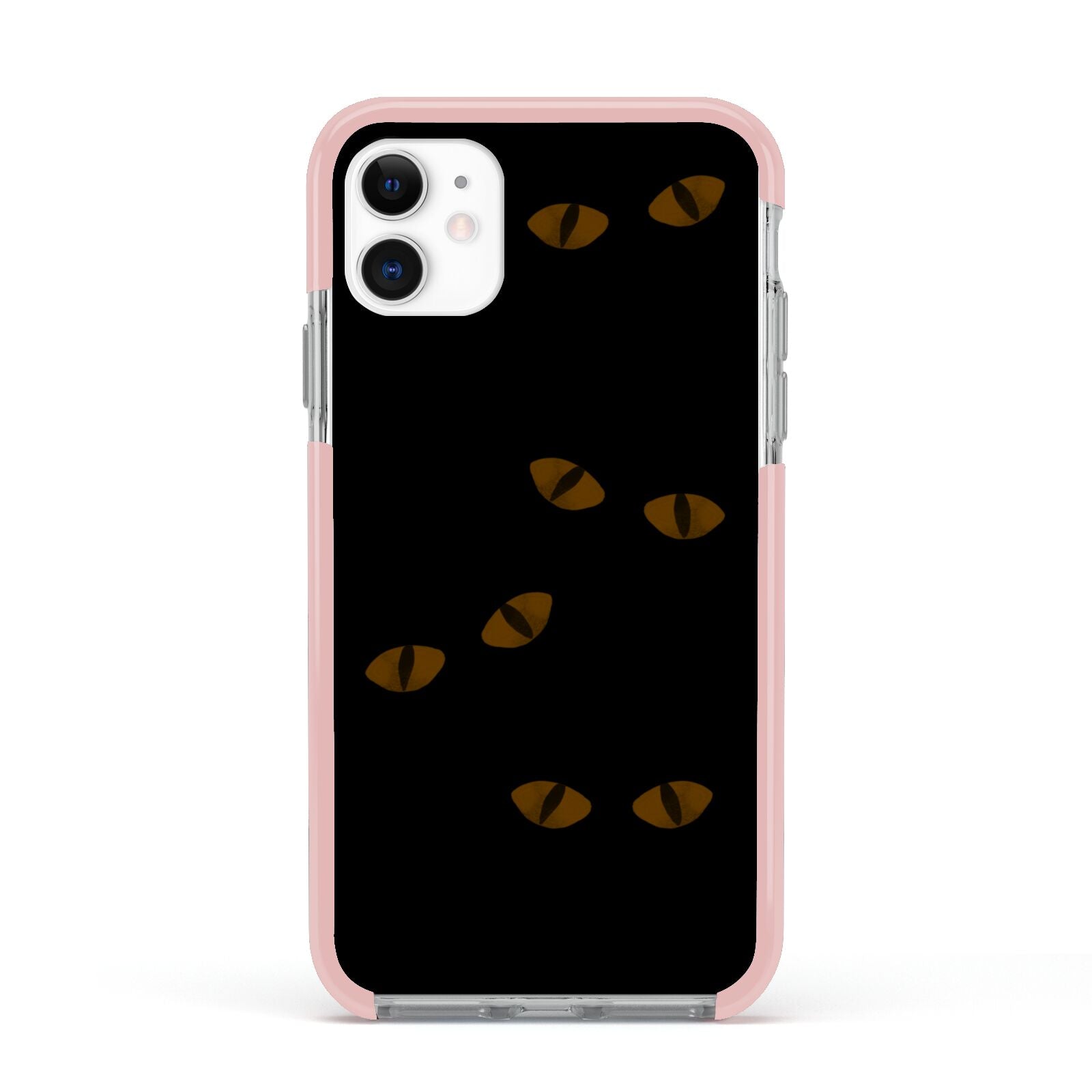 Darkness Eyes Apple iPhone 11 in White with Pink Impact Case