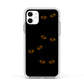 Darkness Eyes Apple iPhone 11 in White with White Impact Case