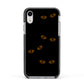 Darkness Eyes Apple iPhone XR Impact Case Black Edge on Silver Phone