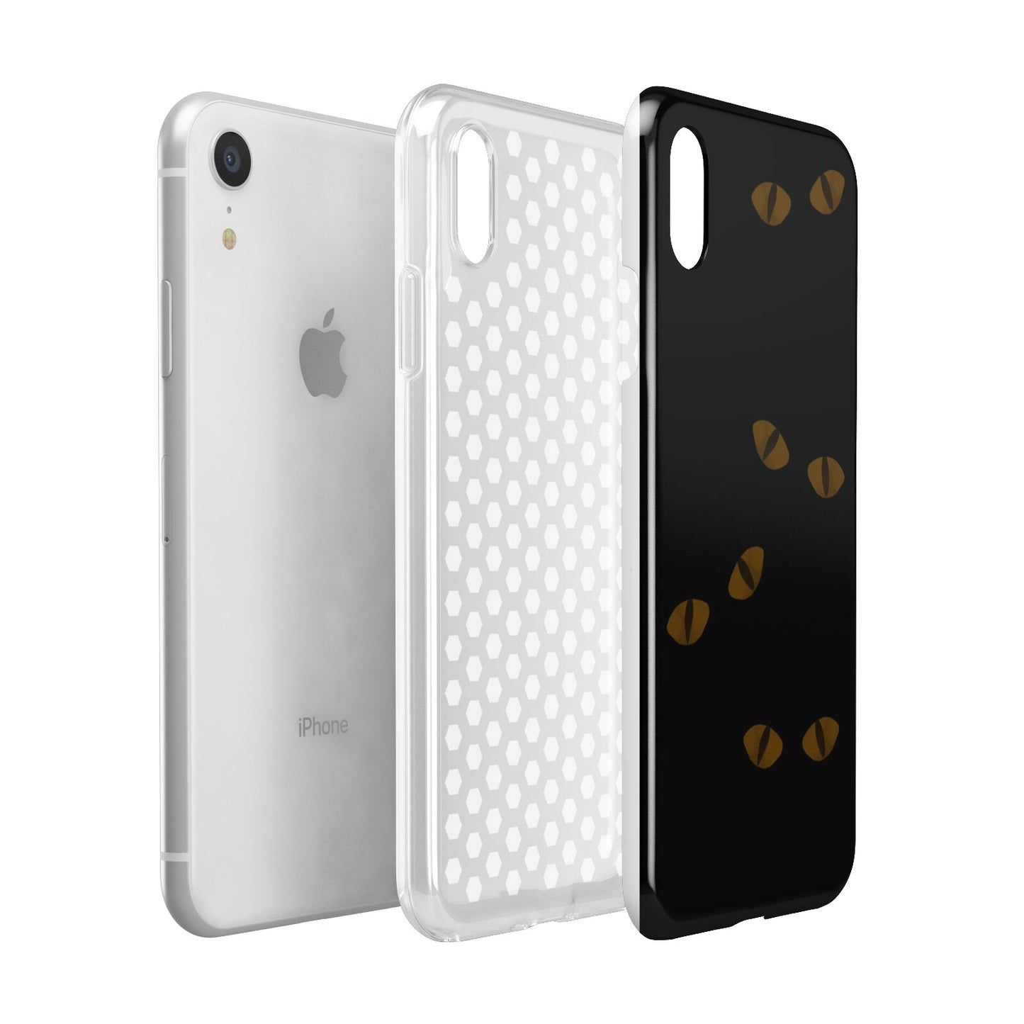 Darkness Eyes Apple iPhone XR White 3D Tough Case Expanded view