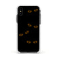 Darkness Eyes Apple iPhone Xs Impact Case White Edge on Black Phone