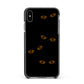 Darkness Eyes Apple iPhone Xs Max Impact Case Black Edge on Black Phone