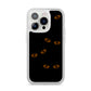 Darkness Eyes iPhone 14 Pro Clear Tough Case Silver