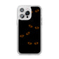Darkness Eyes iPhone 14 Pro Max Clear Tough Case Silver