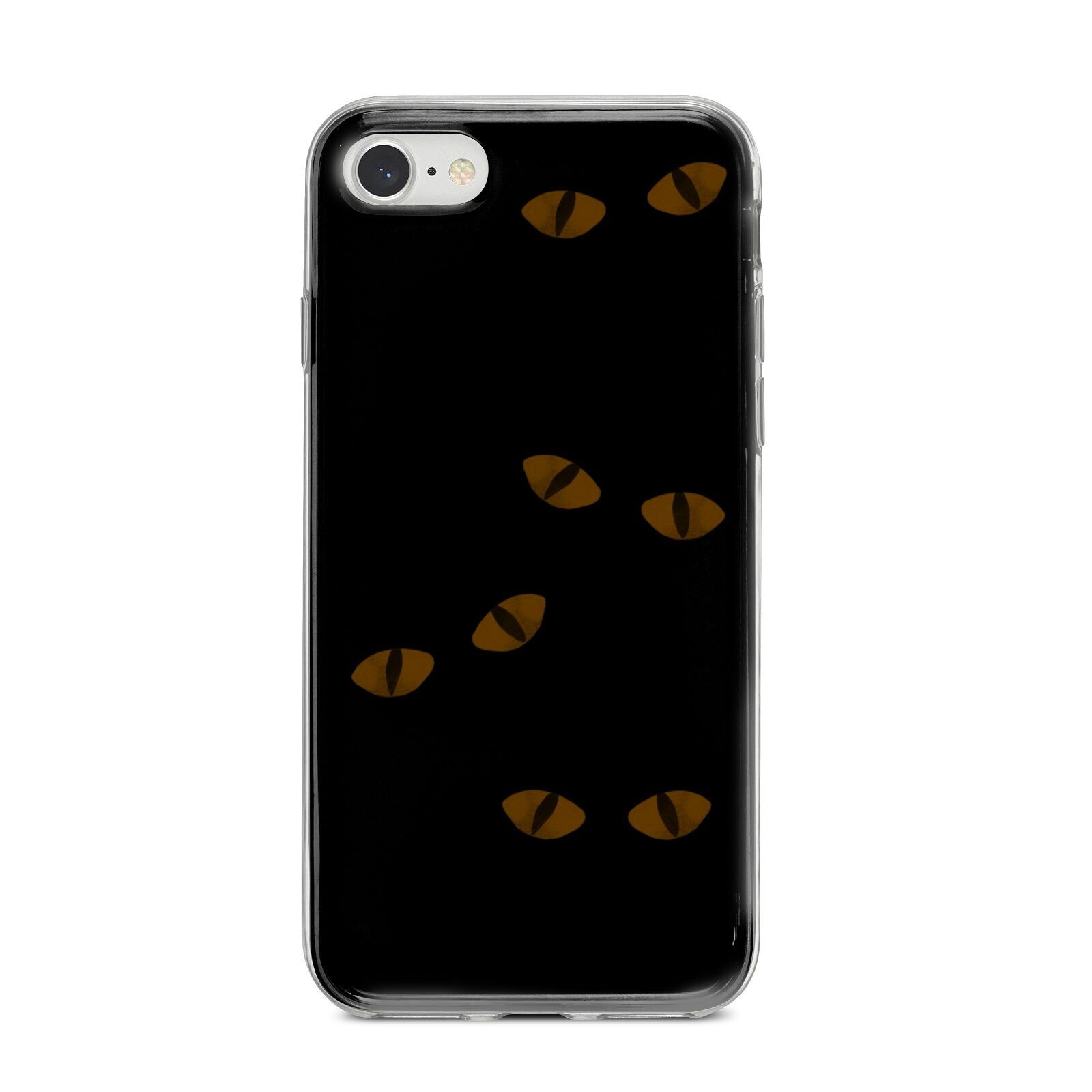 Darkness Eyes iPhone 8 Bumper Case on Silver iPhone