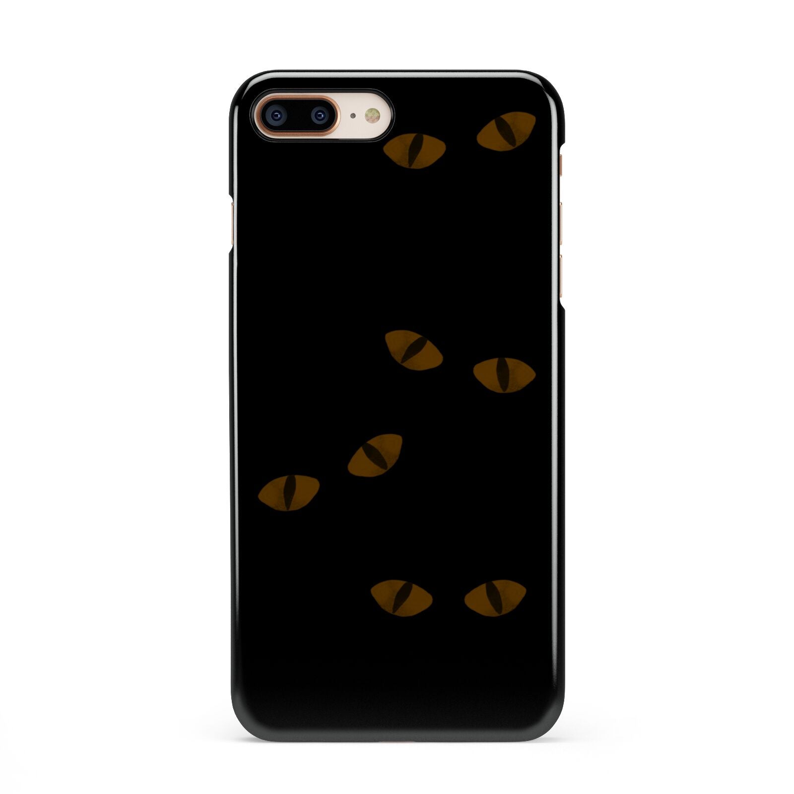 Darkness Eyes iPhone 8 Plus 3D Snap Case on Gold Phone