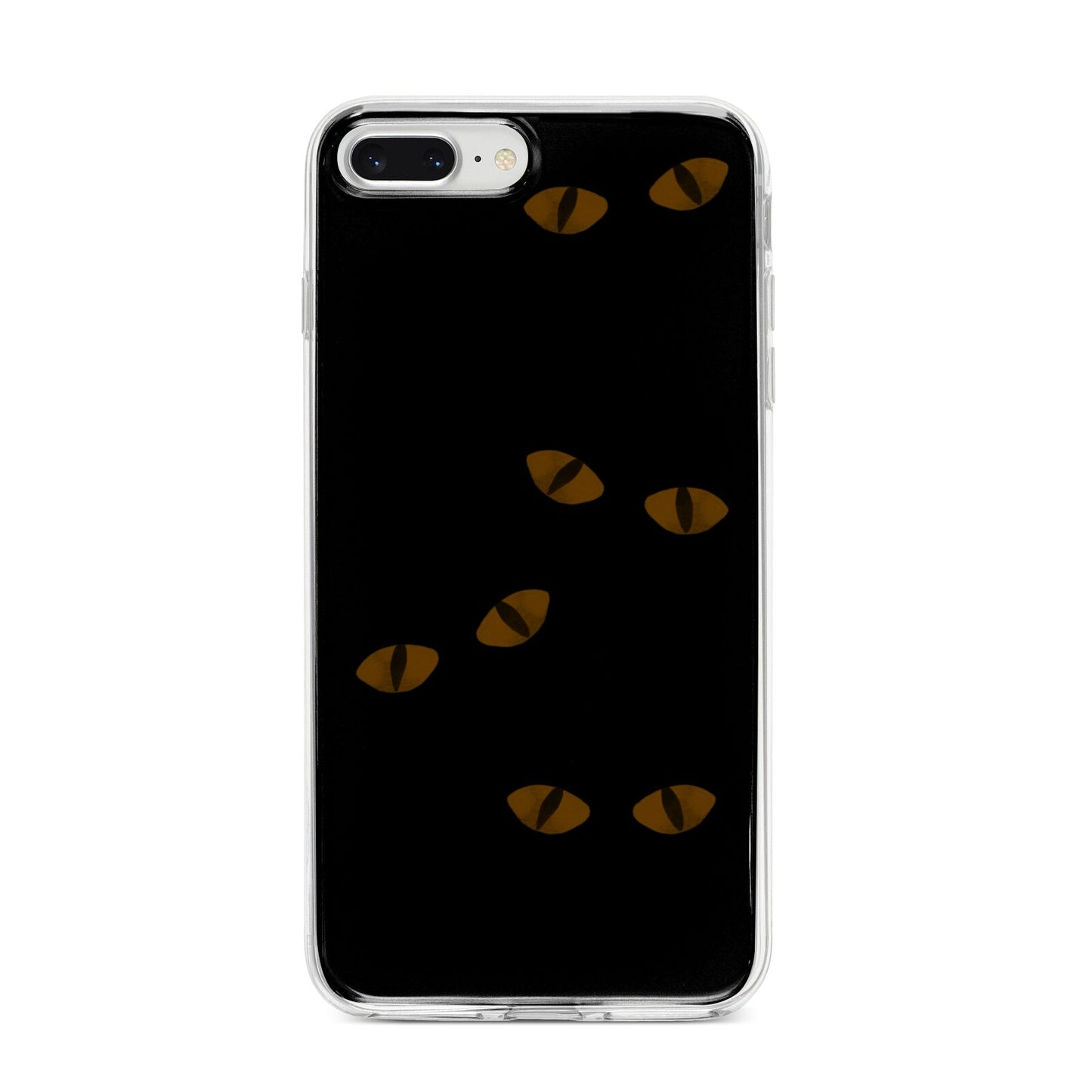 Darkness Eyes iPhone 8 Plus Bumper Case on Silver iPhone
