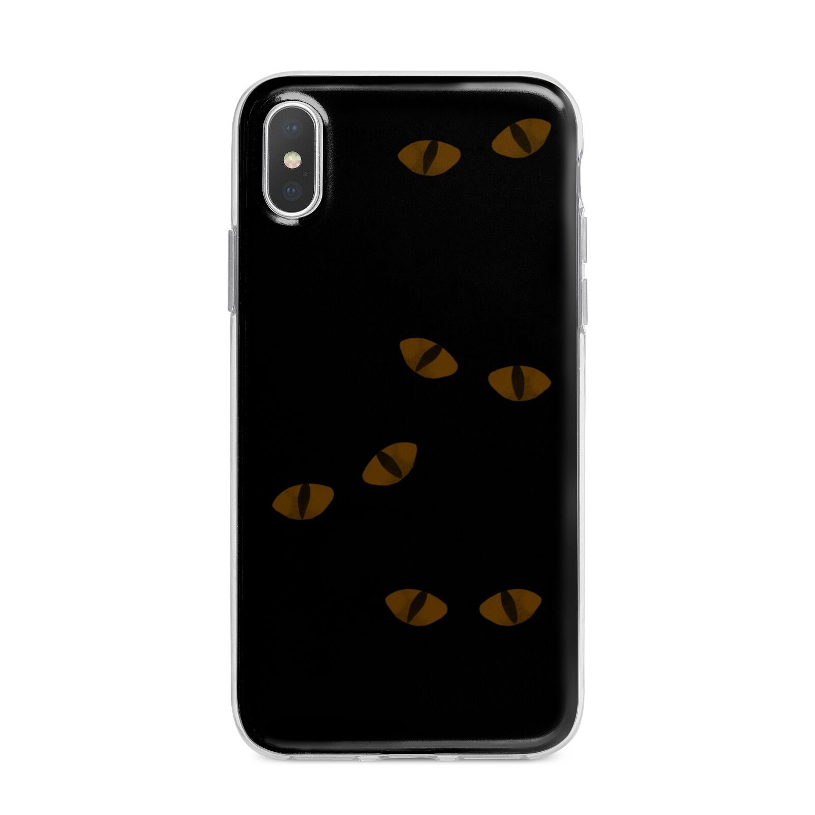 Darkness Eyes iPhone X Bumper Case on Silver iPhone Alternative Image 1