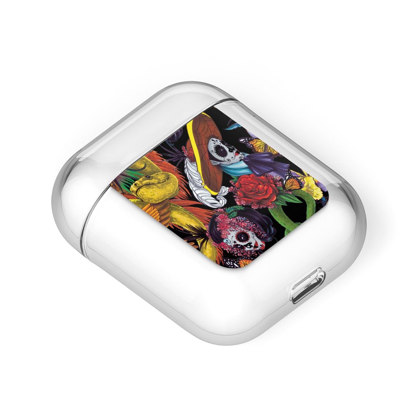 Day of the Dead AirPods Case Laid Flat