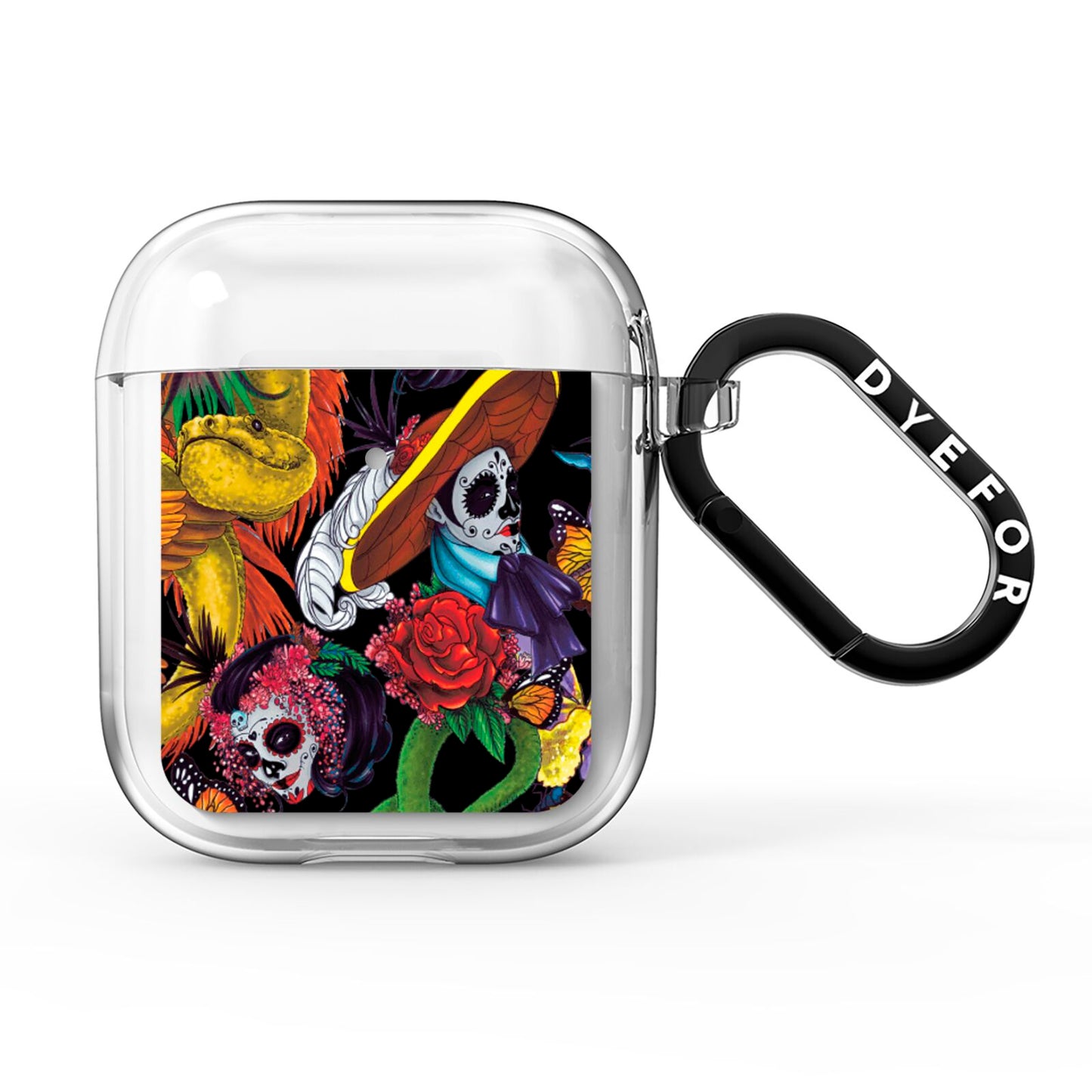 Day of the Dead AirPods Clear Case