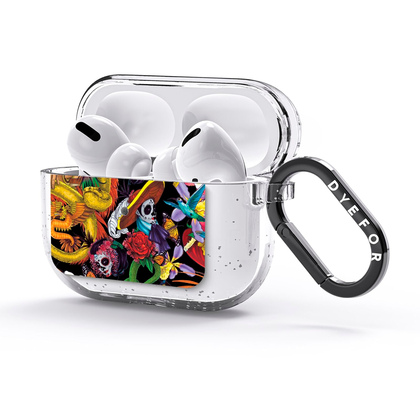 Day of the Dead AirPods Glitter Case 3rd Gen Side Image