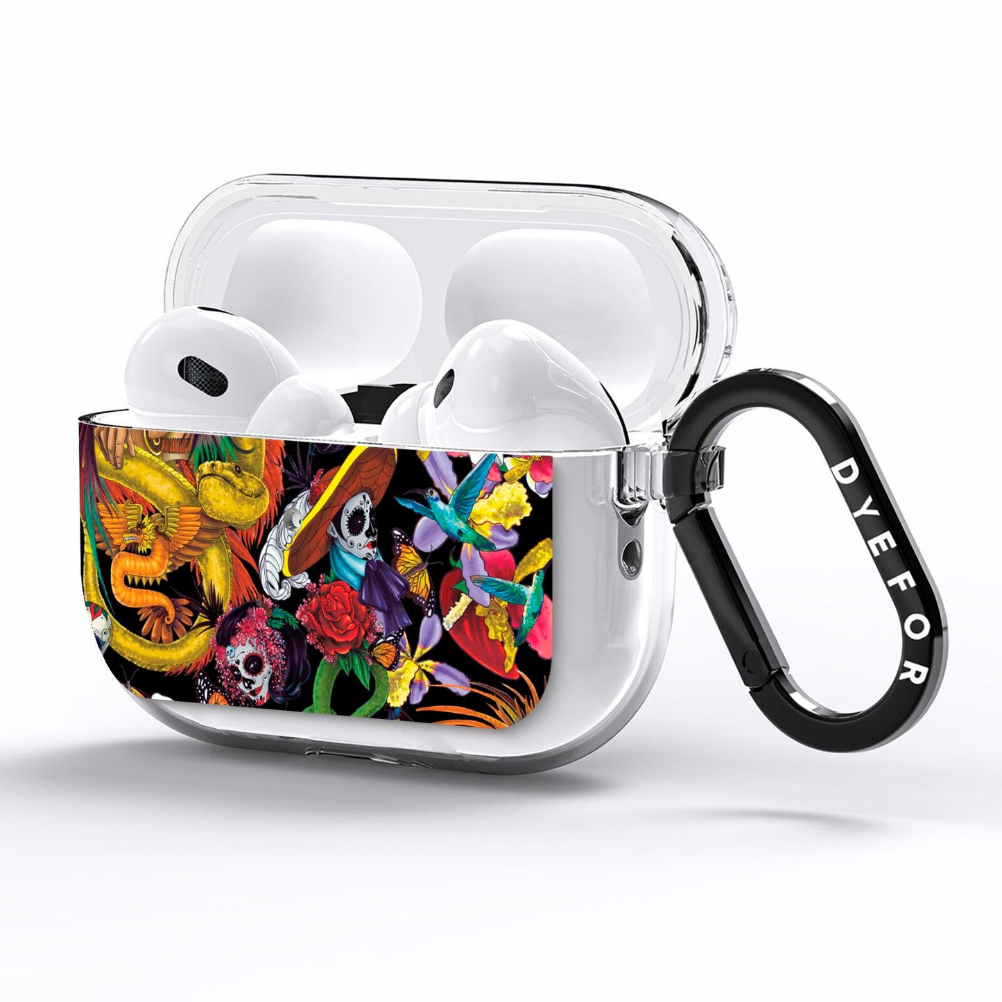 Day of the Dead AirPods Pro Clear Case Side Image
