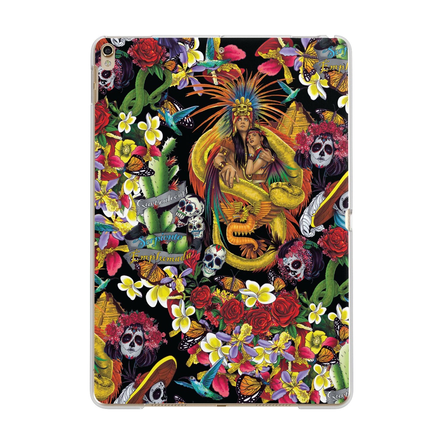 Day of the Dead Apple iPad Gold Case