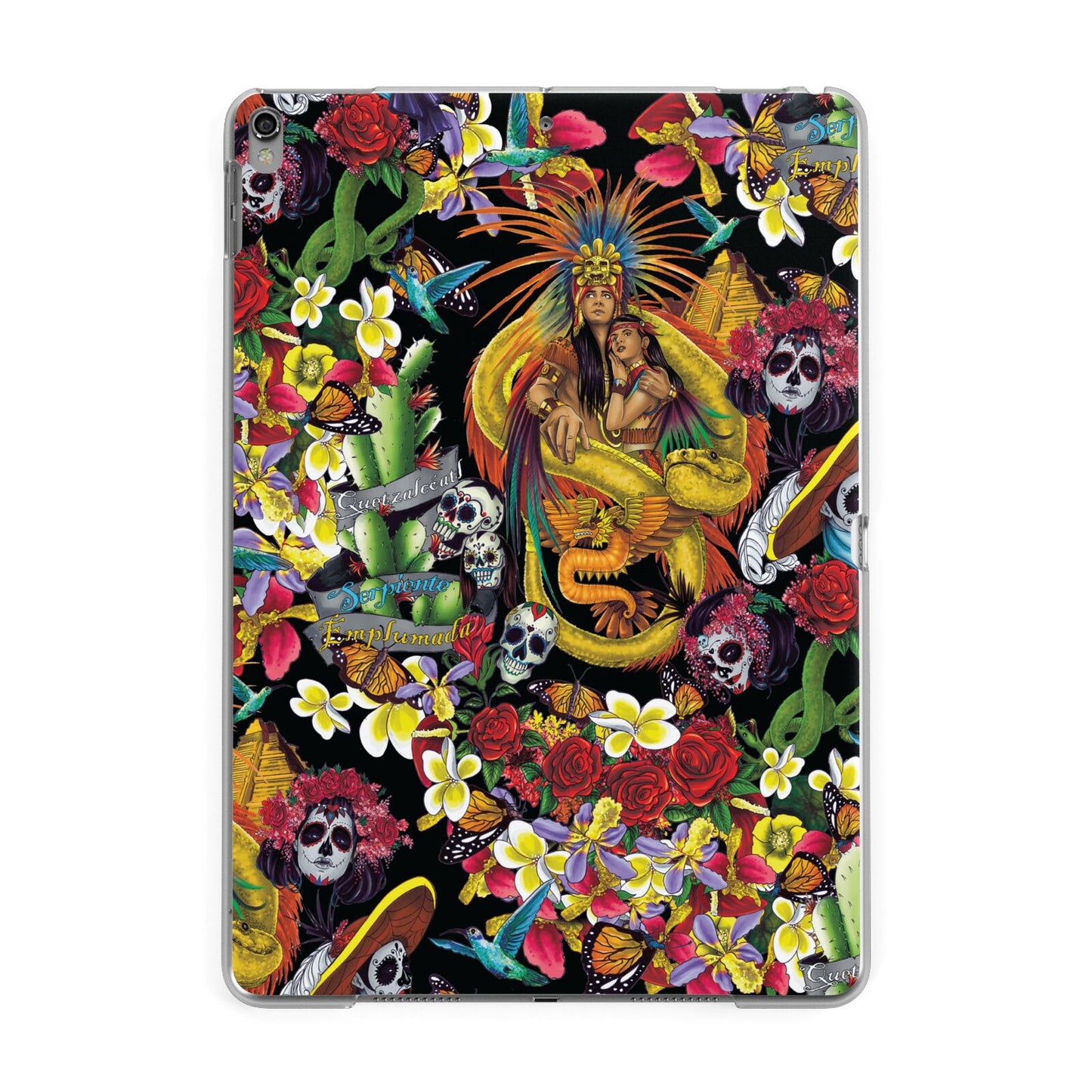 Day of the Dead Apple iPad Grey Case