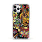 Day of the Dead Apple iPhone 11 Pro in Silver with White Impact Case