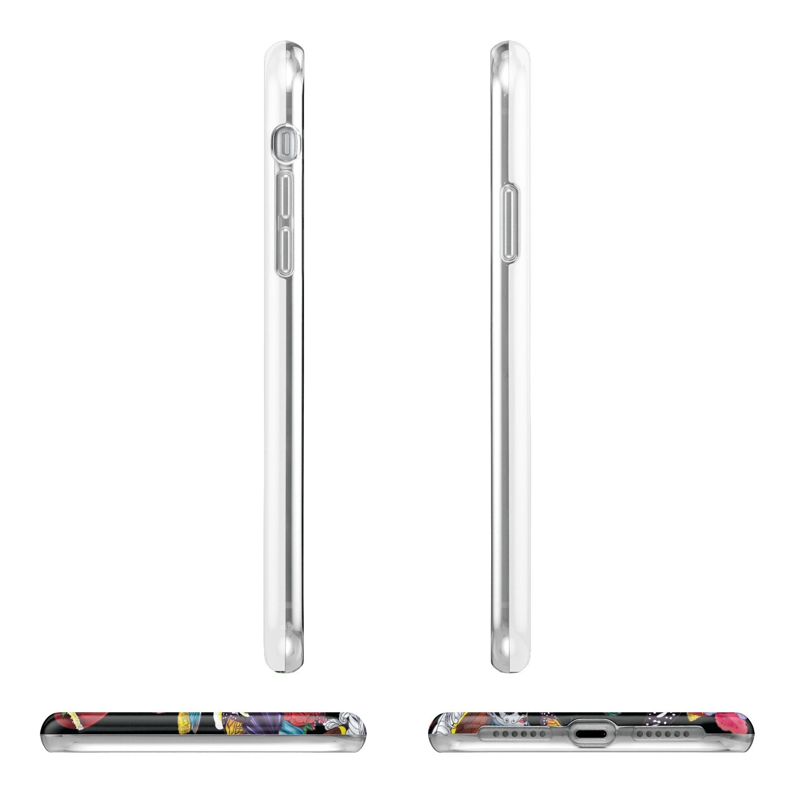 Day of the Dead Apple iPhone XR in White with 3D Wrap Tough Case Alternative Image Angles