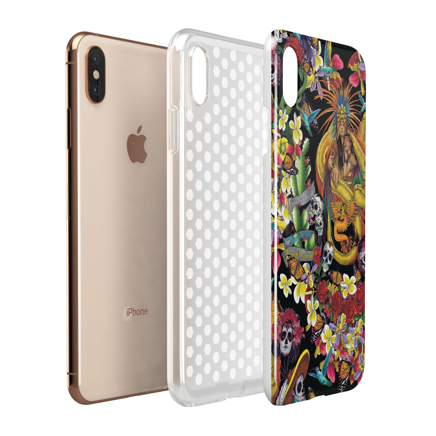 Day of the Dead Apple iPhone Xs Max 3D Tough Case Expanded View