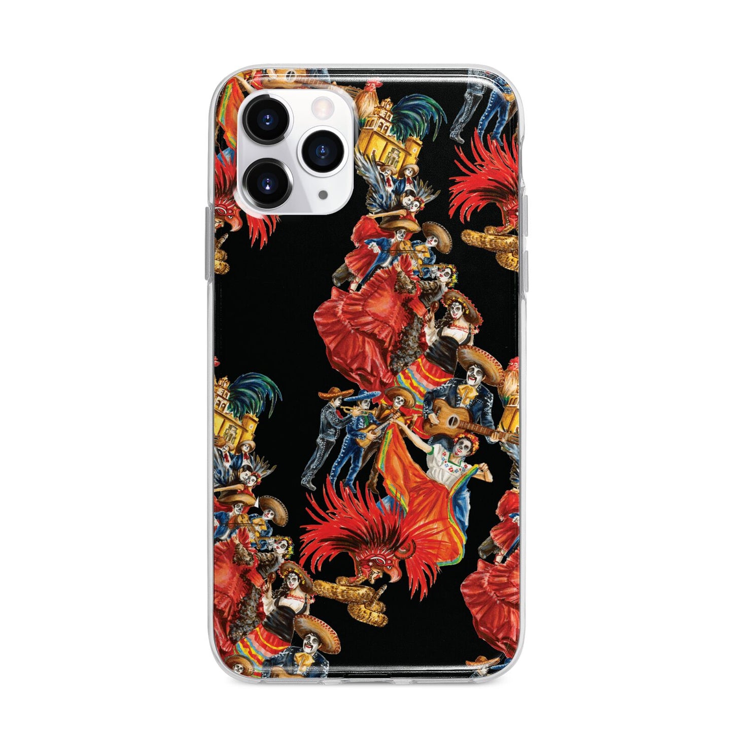 Day of the Dead Festival Apple iPhone 11 Pro Max in Silver with Bumper Case