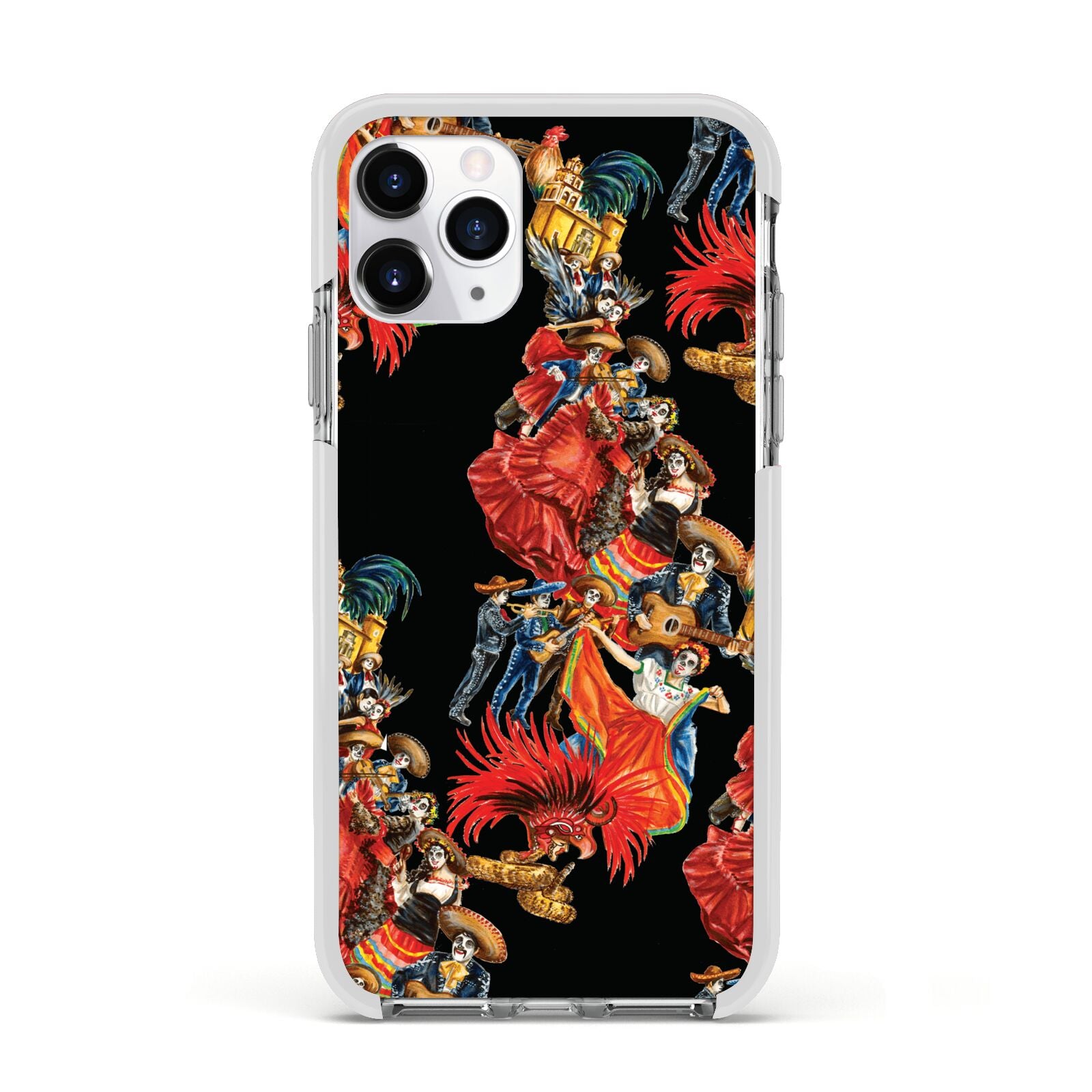 Day of the Dead Festival Apple iPhone 11 Pro in Silver with White Impact Case