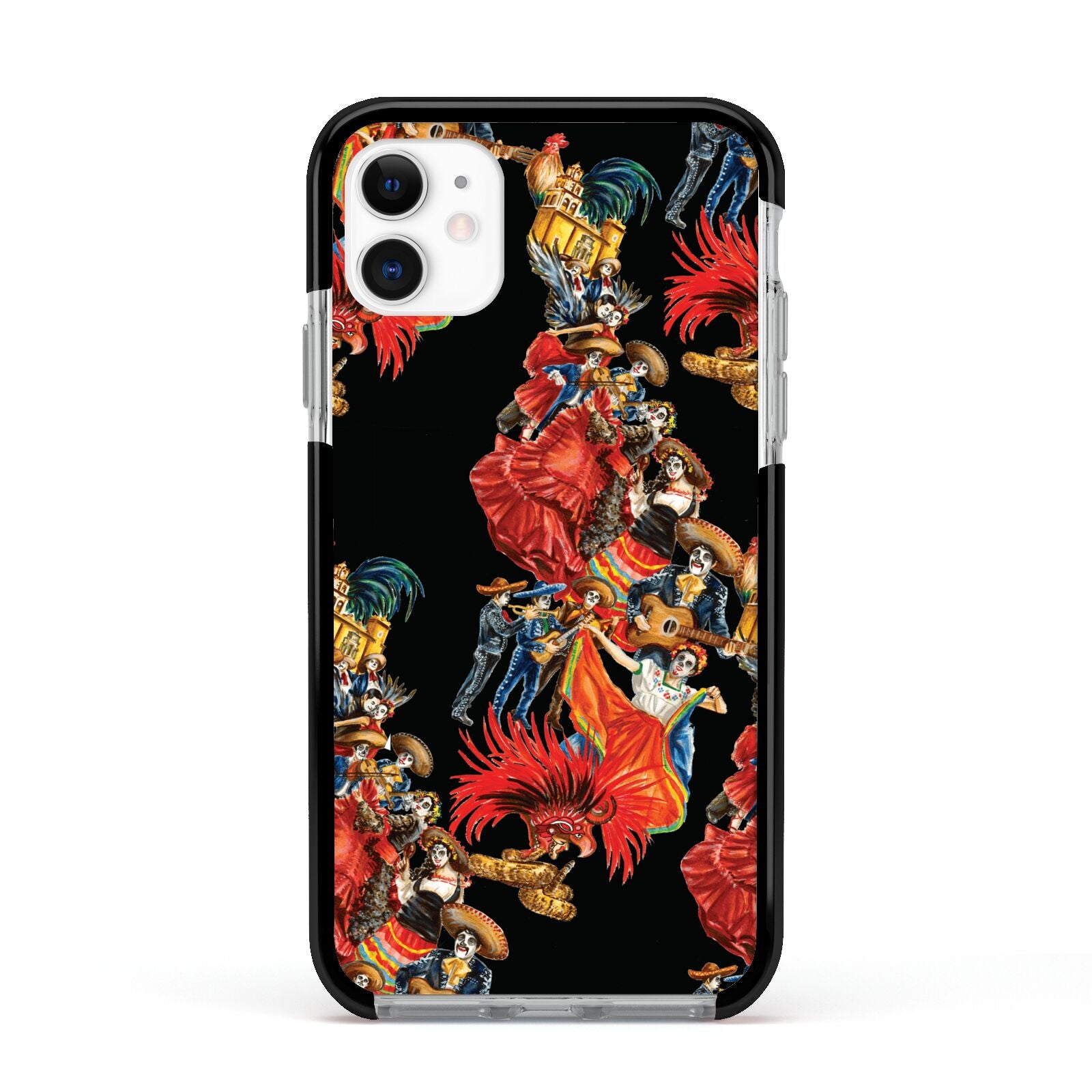 Day of the Dead Festival Apple iPhone 11 in White with Black Impact Case