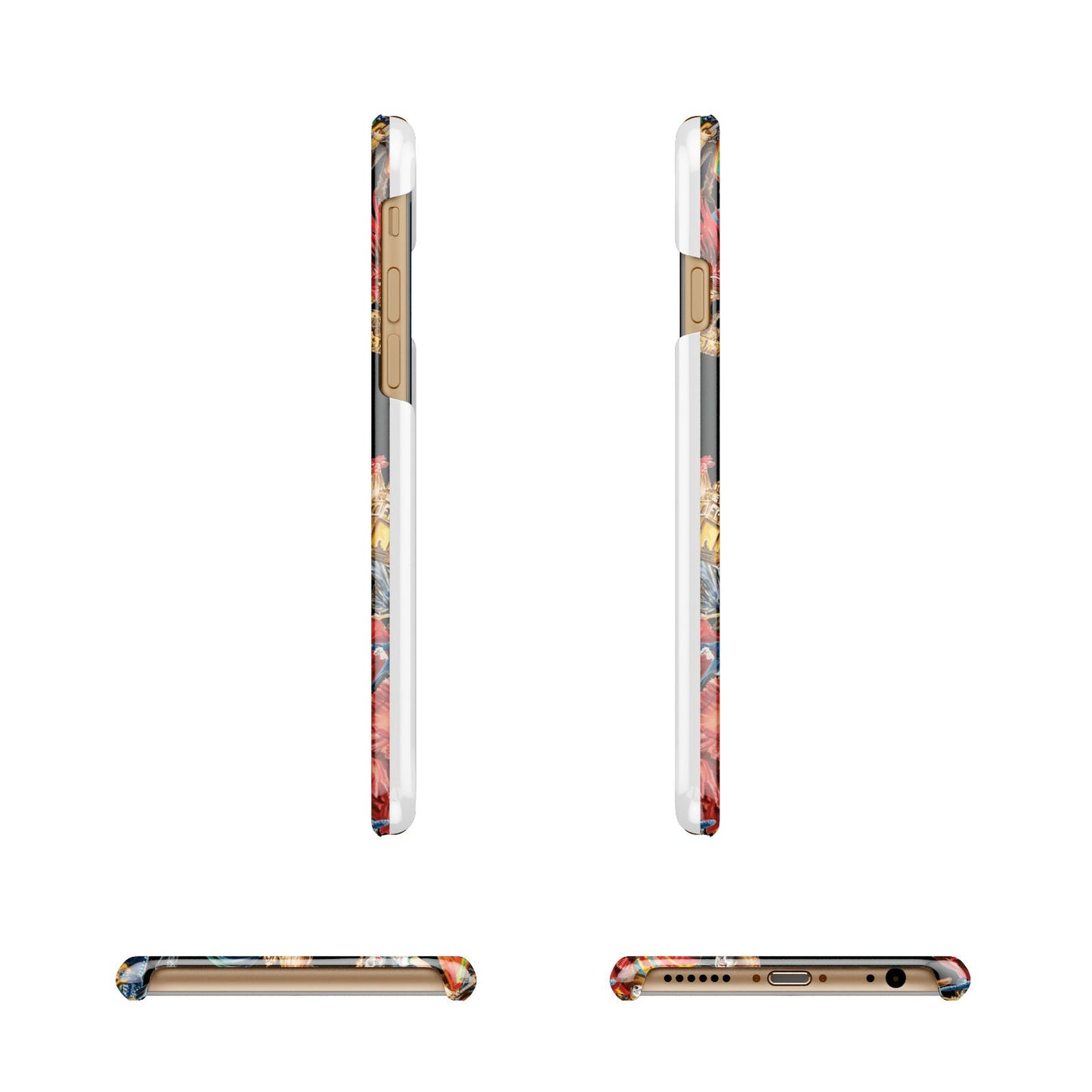 Day of the Dead Festival Apple iPhone 6 3D Wrap Snap Case Angled Images