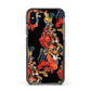 Day of the Dead Festival Apple iPhone Xs Impact Case Black Edge on Black Phone